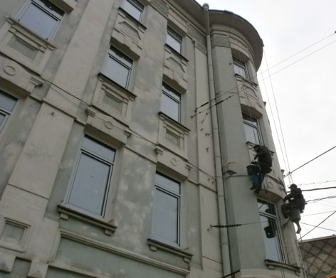 Обследование фасада здания